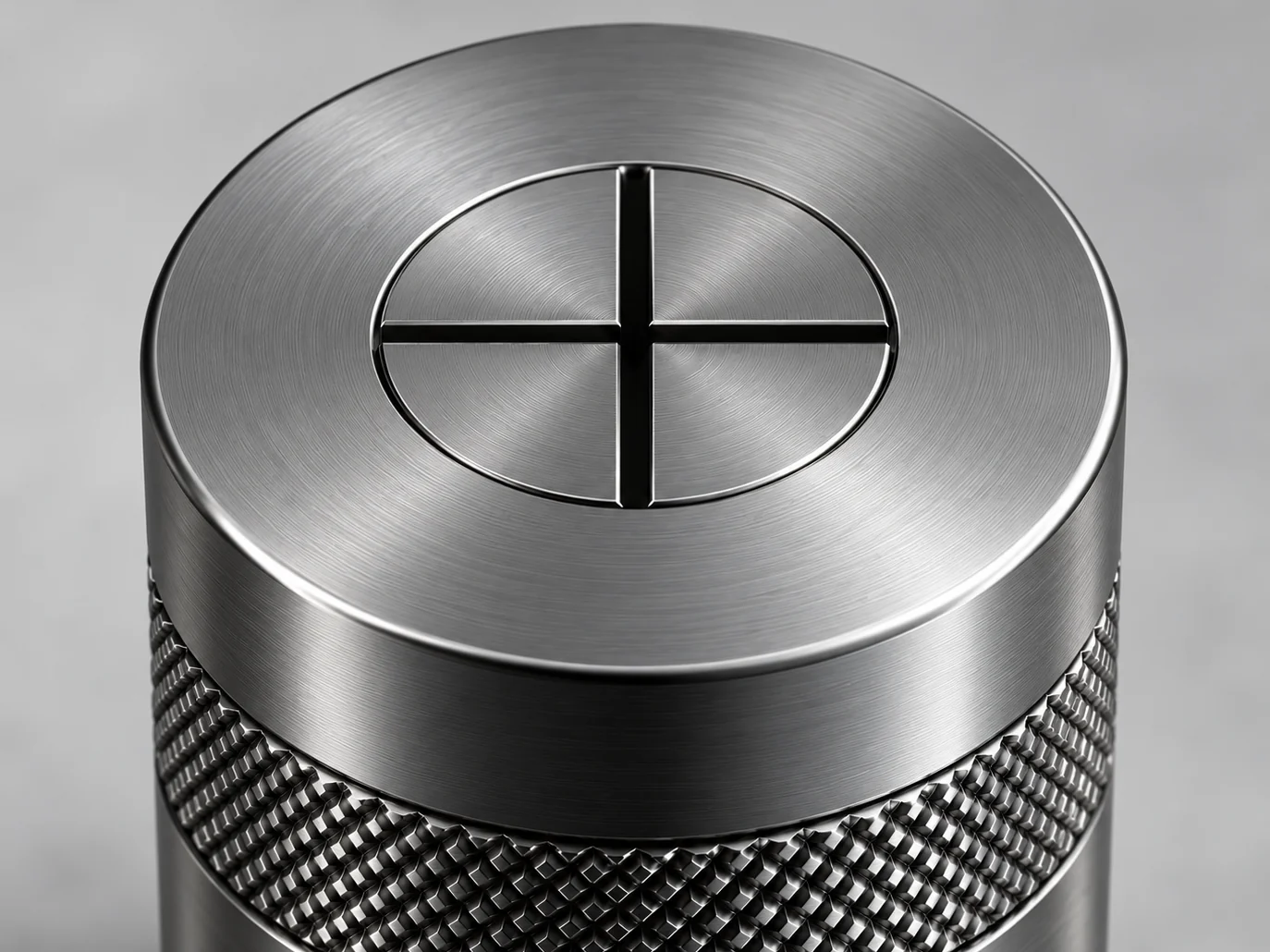 The engraved mark on top of the cap