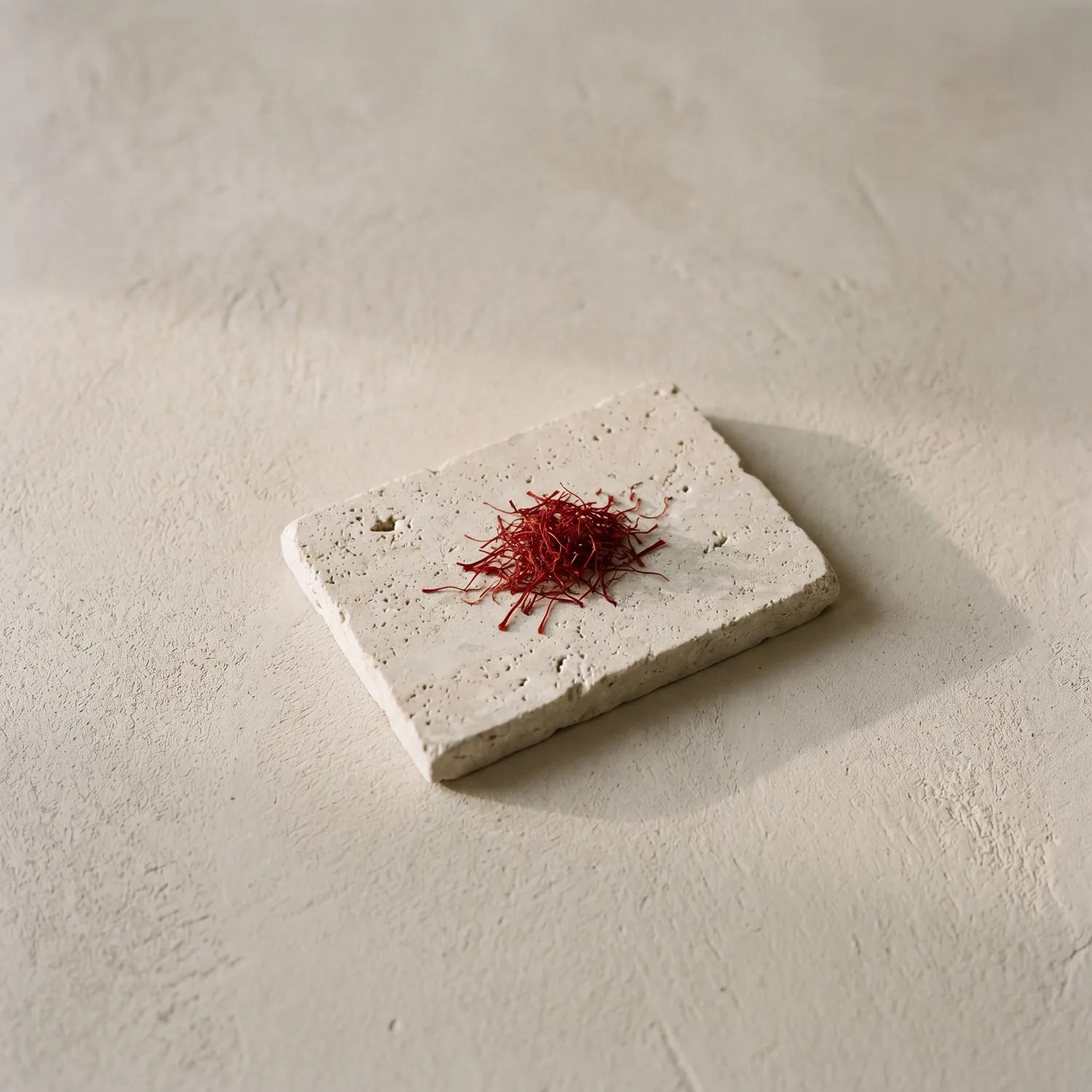 Kashmir saffron — stigma on paper