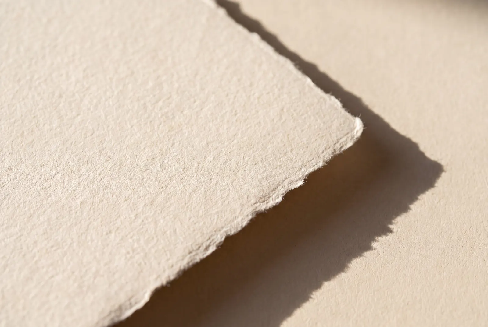 The deckle edge of a Kōzo sheet